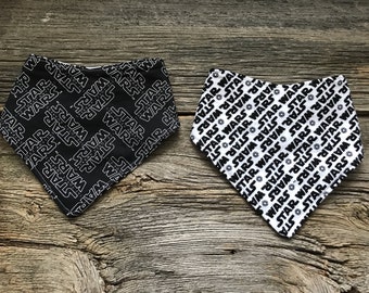 Reversible Star Wars Bandana Bib, Reversible Bib, Star Wars Bandana Bib, Star Wars Bib, Reversible Bandana Bib