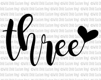 Download 3rd birthday svg | Etsy