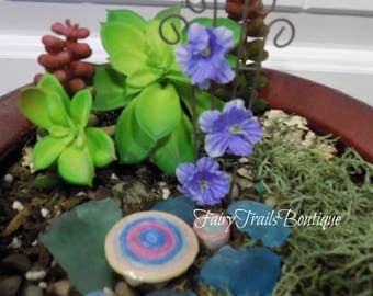 Fairy Garden Trellis ~ Potted Plant Pick ~ Potted Plant Stake Accessory ~ Faerie Garden Accessories ~ Garden Lattice ~ Faerie Miniatures