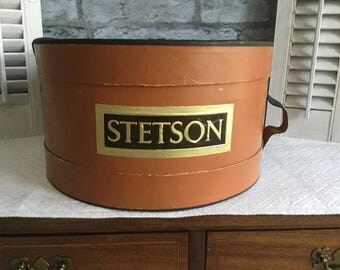 Vintage Stetson Hat Box from 1960s ~ Collectible!