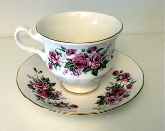 Queen Anne Tea Cup and Saucer
