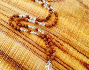 YOGA Mala Beads 'Sadhana' Blessed by 'Vishwaguruji'to help you achieve Union of Pure Consciousness in meditation and mantra. Prayer beads