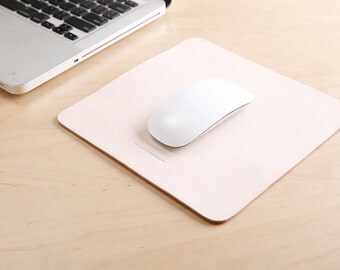 RCLAB designs, Leather Mouse Pad, Mouse Pad, Leather mousepad, Monogram Mousepad, Laser engraved, Personalize mousepad