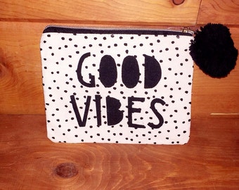 Good Vibes Makeup Accessory Bag