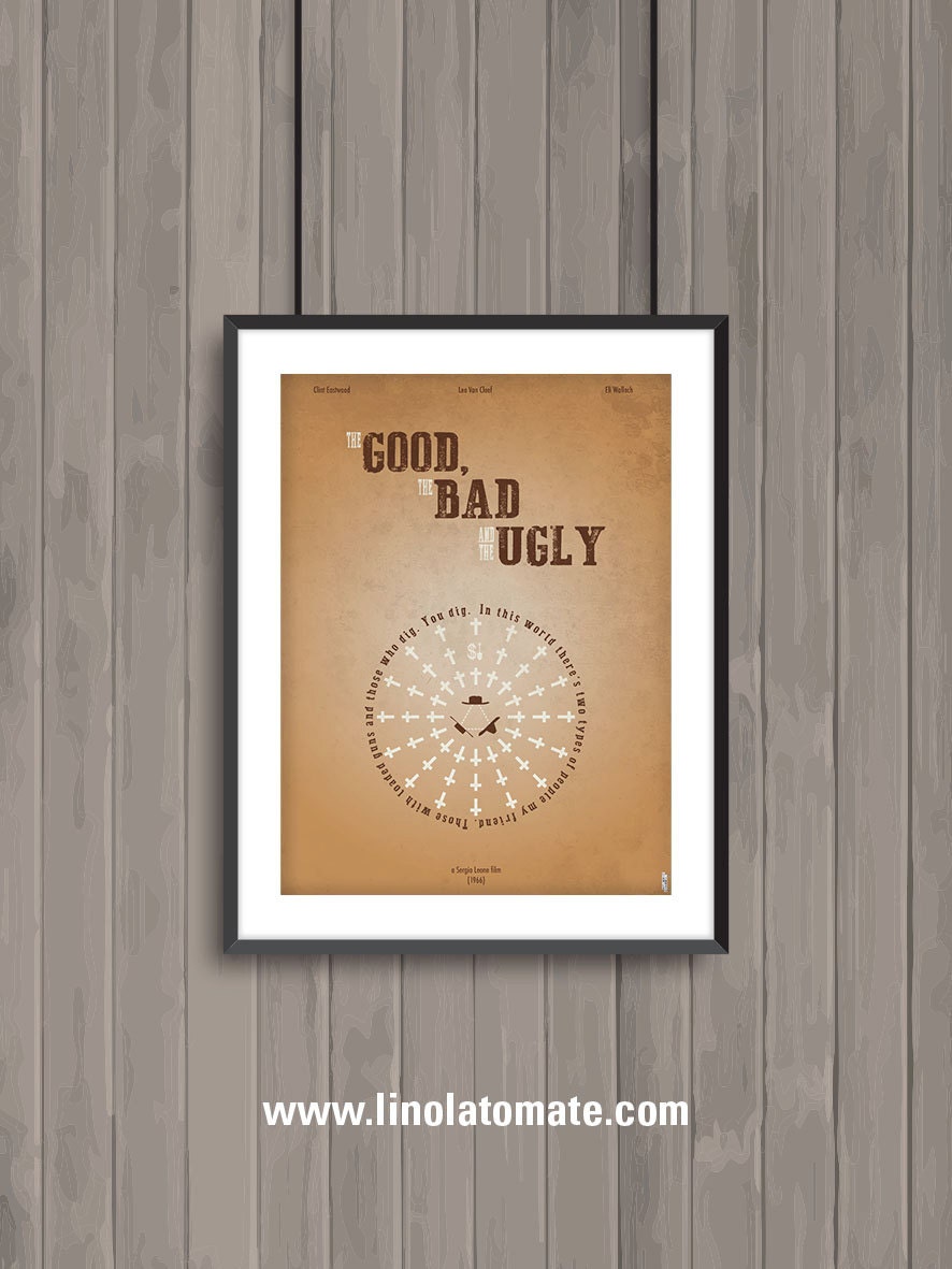 The Good, The Bad and the Ugly, minimalist movie poster