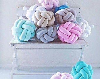 Knot pillow Soft pillow Bedroom,Sale, pillow Baby pillow Baby soft toy Decorative pillow,soft baby knot pillow,knot baby toy,soft ball