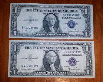 1935D Series 1.00 Silver Certificate Small