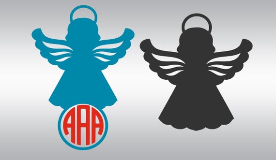 Download Guardian angel monogram SVG Clipart Cut Files Silhouette ...