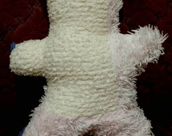 Scrappy Patchwork Vintage Chenille Baby's Teddy Bear