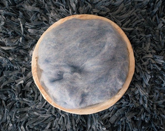 Newborn Wooden Bowl Digital Backdrop