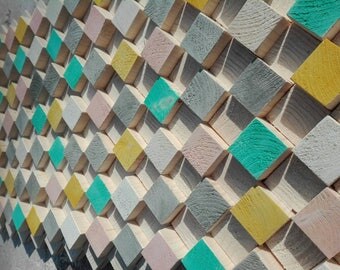 Pastel wall decoration