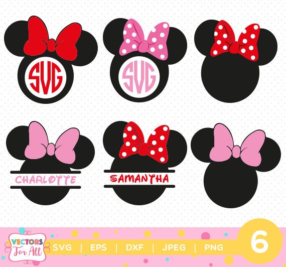 Download Minnie Mouse Monogram SVG Minnie Mouse SVGs Monogram Font