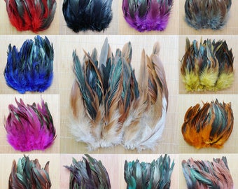 Rooster Feathers 10-20cm Many Colours Available