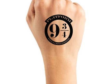 Hogwarts Express - Harry Potter, Temporary Tattoo, Fake Tattoo, Harry Potter Gift, Harry Potter Tattoo, Gift, Harry Potter Party, Tattoo