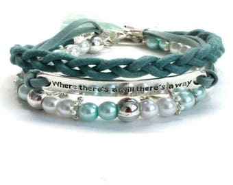 Three-part women's bracelet