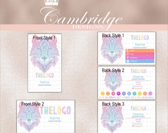 Wolf Inspired By LuLaRoe Business Cards - Home Office Approved Fonts and Colors Business Card, Digital