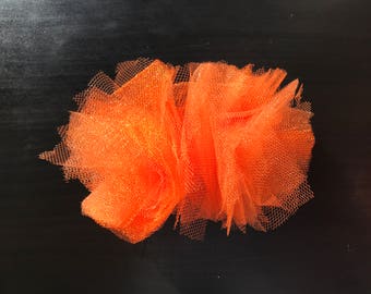 Orange - Handmade GS Shell & Thread Work Hair Clip 46 main image 1