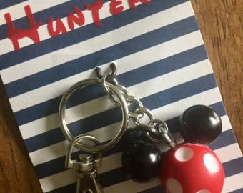 Mickey Mouse keychain, Disney fish extender, personalized fish extender