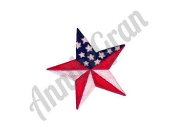 American Star Embroidery Design