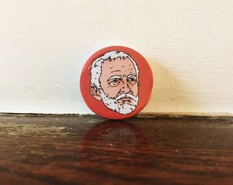 Jeremy Corbyn Pin Button Badge