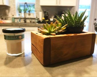 Succulent Planter, Reclaimed Wood Planter, Succulents, Cacti, Barn Wood Planter, Barn Wood, Planter,