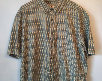 Men's XL Vintage Button-up Hawaiian Shirt 90s