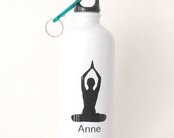 Image showcasing Yoga water bottle | Etsy