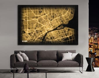 Detroit Wall Art detroit michigan | etsy Detroit Wall Art detroit michigan | etsy
