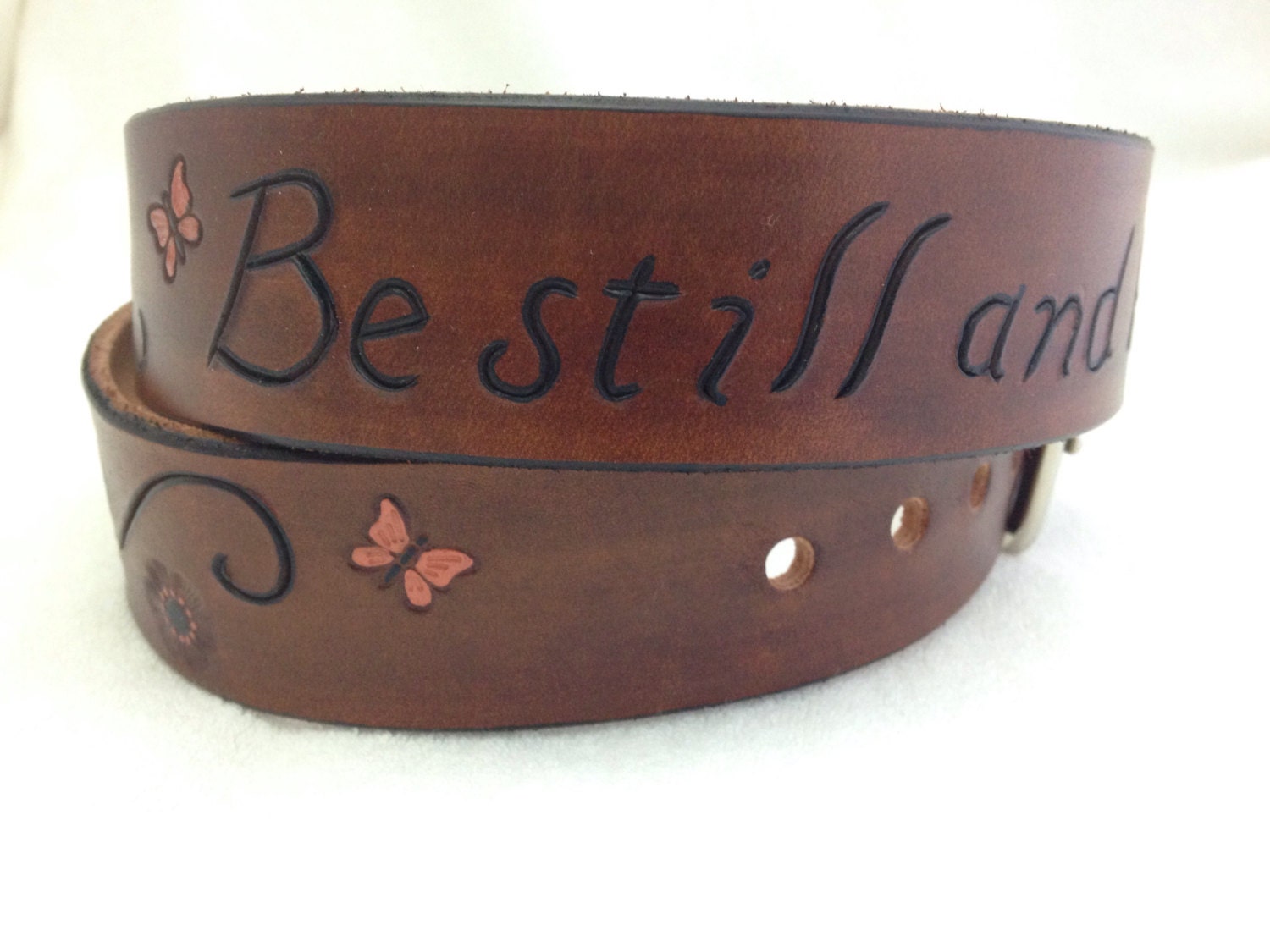 Custom Leather Belt Bible Verse Leather Belt