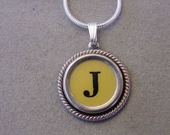 Letter j necklace | Etsy