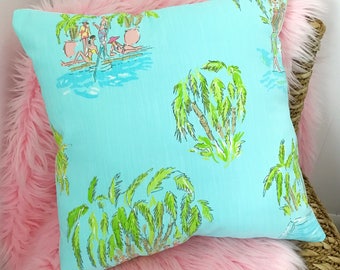 New Pillow made with Lilly Pulitzer In The Slim fabric, 3 sizes available
