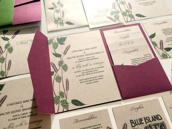 Hops Wedding Invitations 10