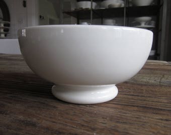 Antique French ironstone cafe au lait bowl