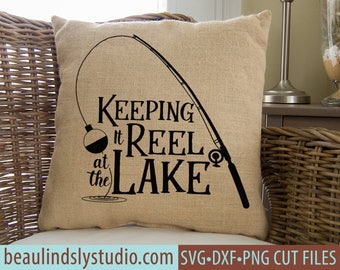 Fishing SVG, Lake Quote SVG Cutting File, Fishing Pun Clip Art, Fishing Reel SVG, Lake svg, Silhouette svg File Format, Cricut File Format