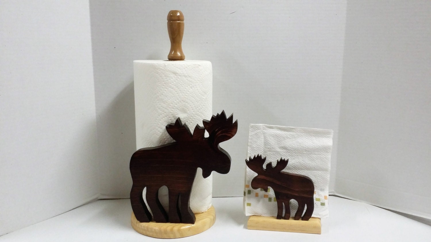Moose Napkin and Paper Towel Holder/Gift Set/Kitchen/Kitchen