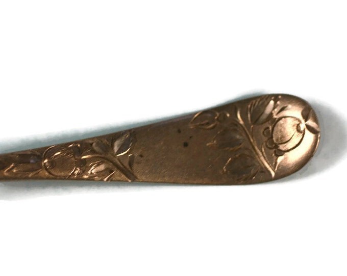 CIJ Sale Antique Los Angeles Souvenir Spoon Sterling Gold Wash Peach Motif AF Towle Co