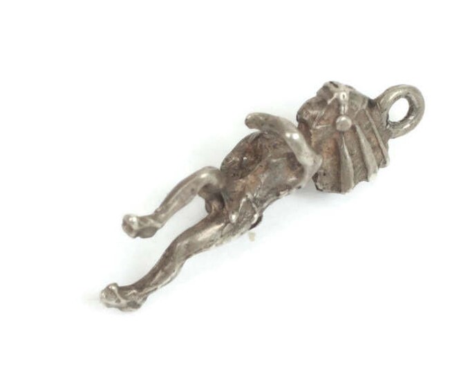 Sterling Native American Indian Chief Charm Vintage