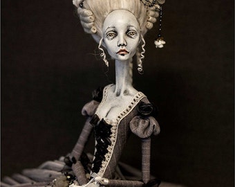 Making s Ribbon Jointed Doll in Dorote Zaukaite style, step by step guide