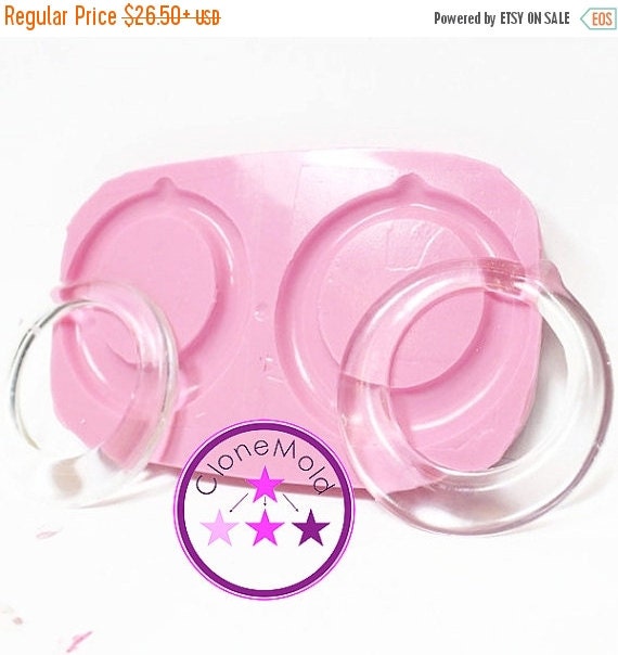 SALE 15 Large Circle Earring/Pendant Mold by CloneMold on Etsy