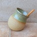 Salt pig or cellar hand thrown stoneware pottery handmade ceramic wheelthrown handthrown