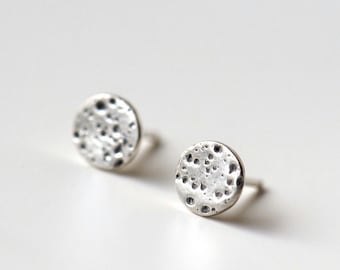 Gold-Plated Bronze Honeycomb Earrings