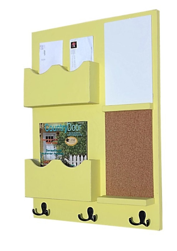 Message Center Mail Organizer Cork Board White Board