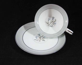 Noritake China Theme Tea Cup & Saucer Circa 1950's