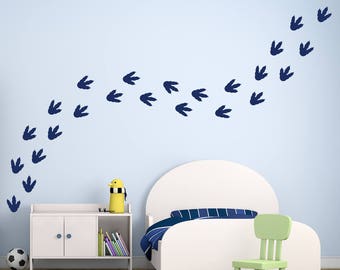 Dinosaur Tracks Wall Decals - Dinosaur Wall Decals - Dinosaur Tracks - Dinosaur Wall Stickers - Dinosaur Decals - Dinosaur Wall Decor