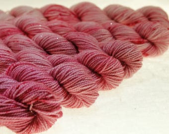Mini Skein Ombre Gradient Yarn Choose Your Base - Cherry Blossom
