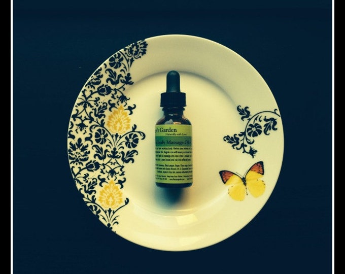 Massage Oil - Rosewood - Lavender - Ylang Ylang - Patchouli - Organic Oils - Stress Relief Massage Oil - Wedding Bridal Gift