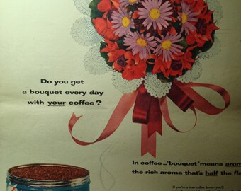 1954 MAXWELL HOUSE Coffee Ad.