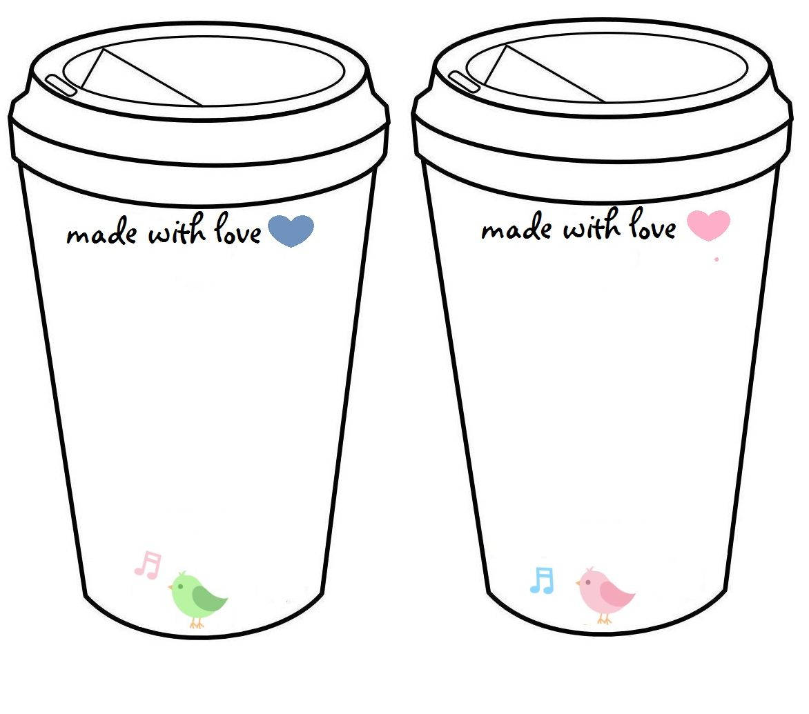 Crochet Coffee Cup Cozy To Go Cup Template Inserts Printable