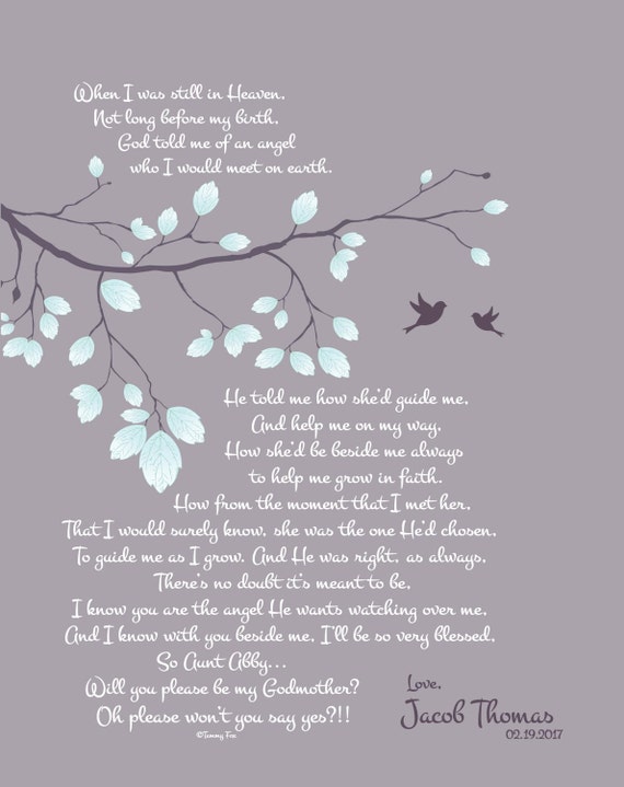 Will You Be My Godmother Poem-Will You Be My Godfather