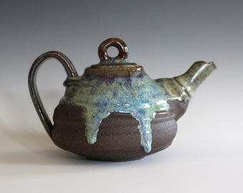 Ceramic Teapot, 16 oz, Handmade Stoneware Teapot, Handmade Teapot, ceramics and pottery, pottery teapot, wheel thrown teapot by Kazem Arshi